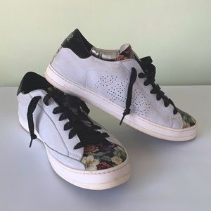 P448 floral shoes great used condition size 40 eu or 10 us